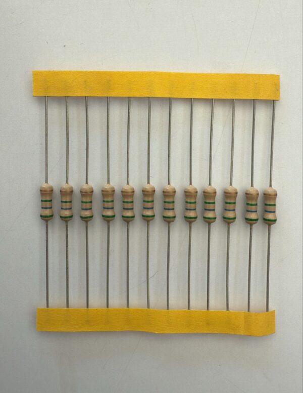 Electronic component: 0.50 watt, 5.6 mohm resistor.
