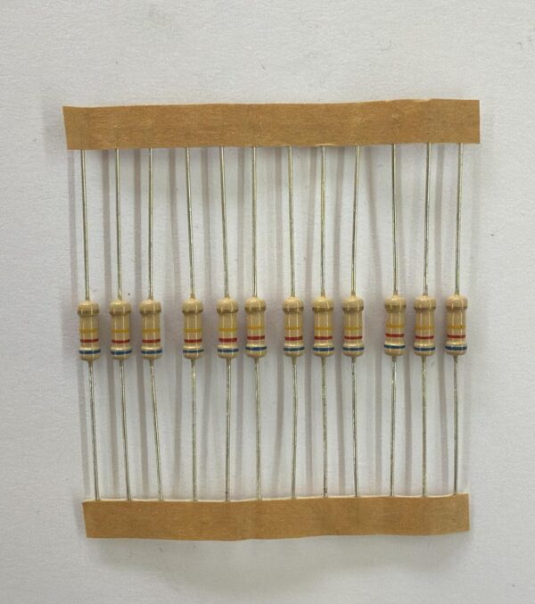 Electronic component: 0.50 watt, 620 kohm resistor.