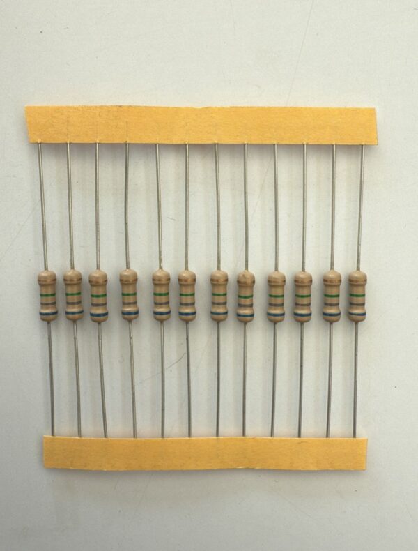 Electronic component: 0.50 watt, 6.8 mohm resistor.