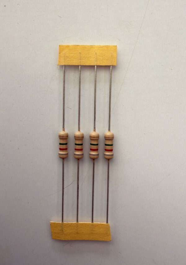 Electronic component: 0.50 watt, 8.2 mohm resistor.