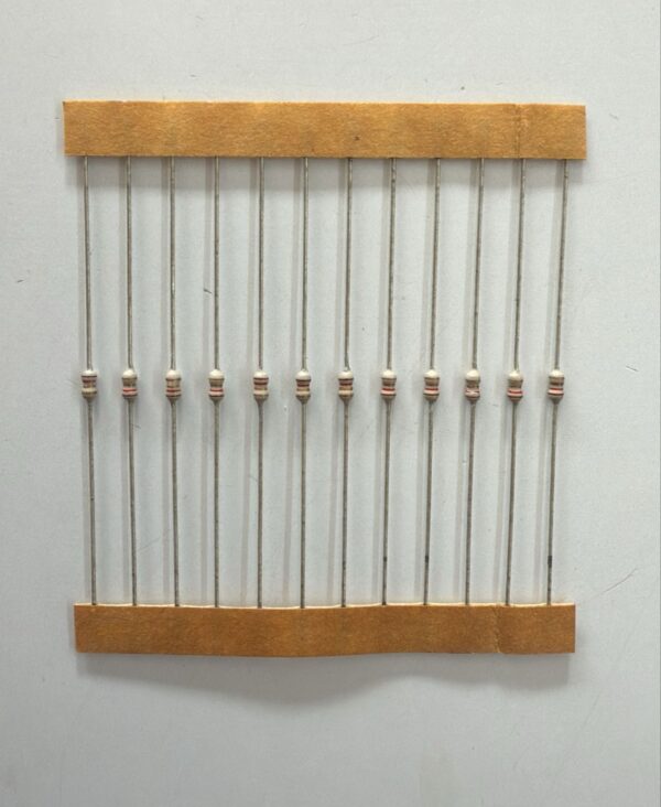 Electronic component: 0.1250 watt, 1.2 ohm resistor.