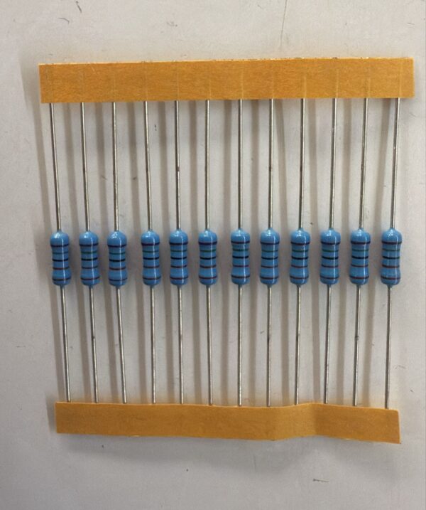 Electronic component: 0.5 watt, 1%, 7.5 kohm resistor.