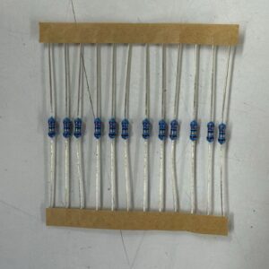 Electronic component: 0.25 watt, 1%, 22 ohm resistor.