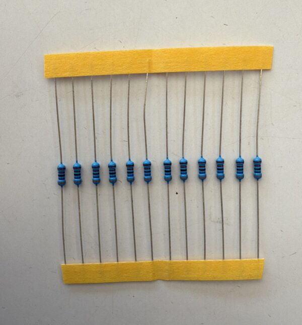 Electronic component: 0.25 watt, 1%, 3.6 kohm resistor.
