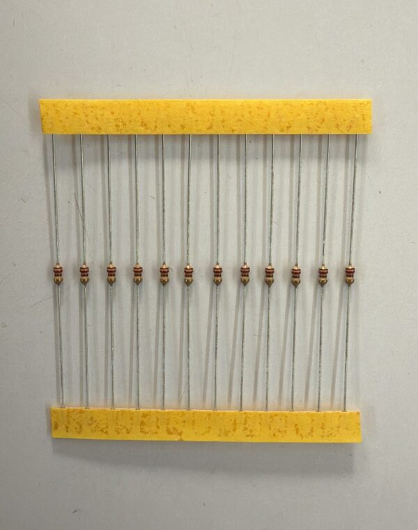 Electronic component: 0.125 watt, 120 ohm resistor.