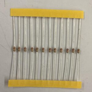 Electronic component: 0.125 watt, 22 kohm resistor.