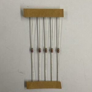 Electronic component: 0.125 watt, 270 ohm resistor.
