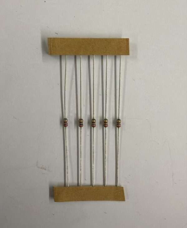 Electronic component: 0.125 watt, 270 ohm resistor.