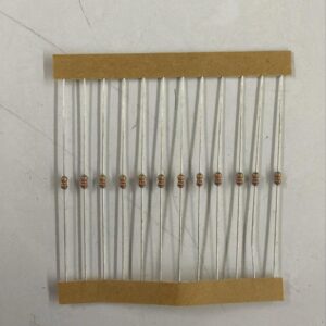 Electronic component: 0.125 watt, 27 kohm resistor.