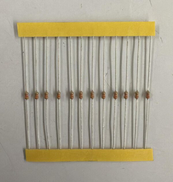 Electronic component: 0.125 watt, 33 kohm resistor.