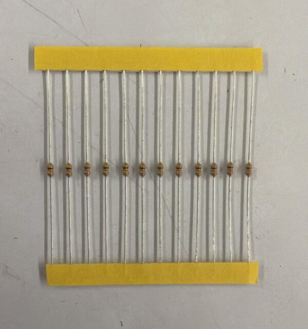 Electronic component: 0.125 watt, 47 kohm resistor.