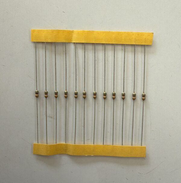 Electronic component: 0.125 watt, 56 ohm resistor.
