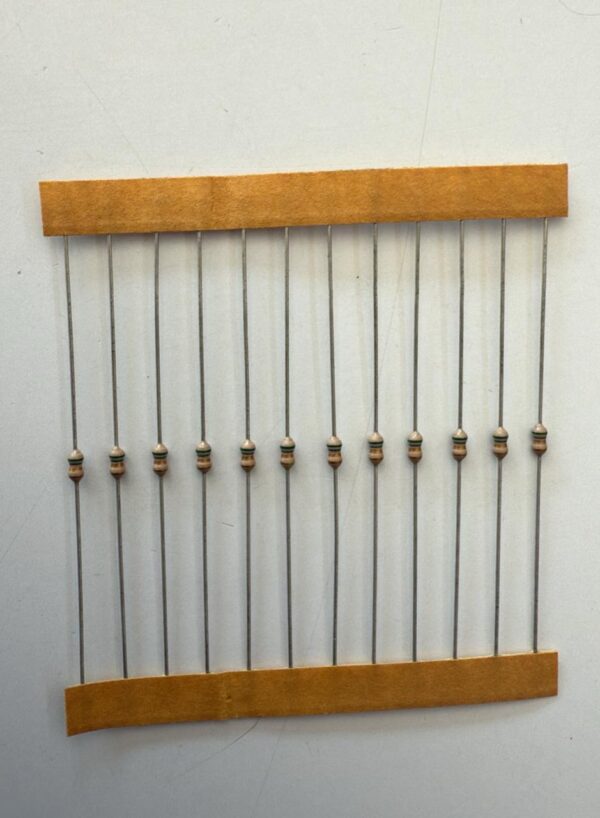 Electronic component: 0.125 watt, 5.6 ohm resistor.