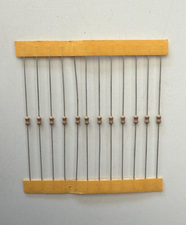 Electronic component: 0.125 watt, 8.2 ohm resistor.