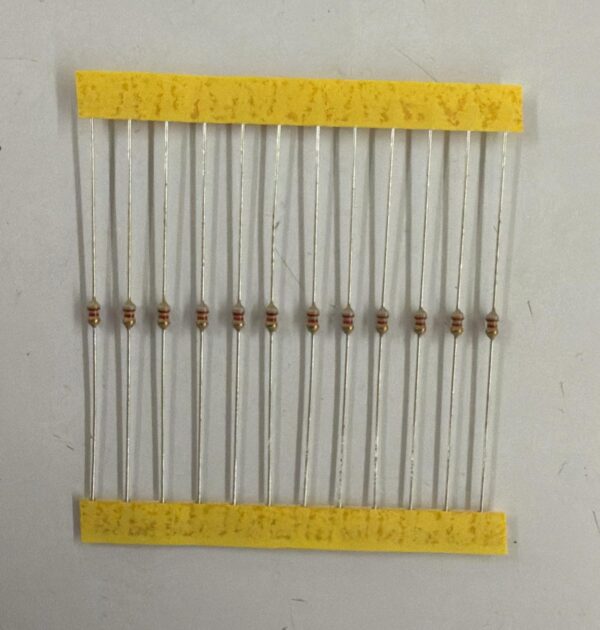 Electronic component: 0.125 watt, 8.2 kohm resistor.