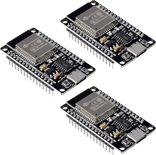 ESP32 Type C Development Board ESP32S Type-C USB WiFi + Bluetooth ESP-WROOM-32 CH340C 2.4GHz Dual Core WiFi NodeMCU Processor Microcontroller ESP32-DevKitC-32