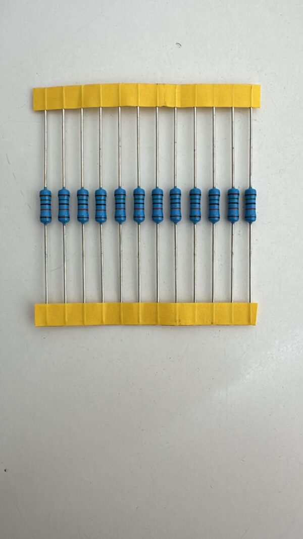 Electronic component: 0.5 watt, 1%, 150 kohm resistor.