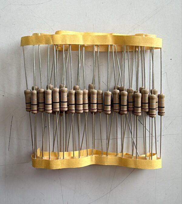 Electronic component: 2 watt, 5%, 0.1 ohm resistor.