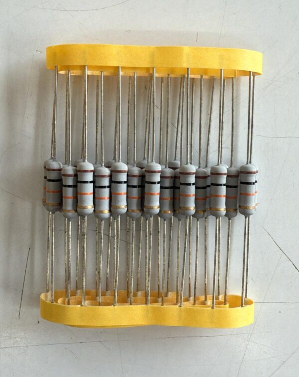 Electronic component: 2 watt, 5%, 10 kohm resistor.