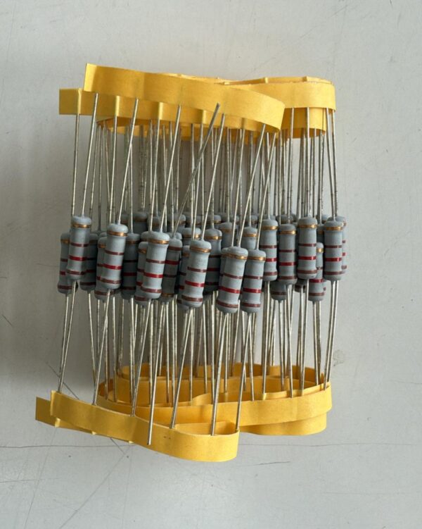 Electronic component: 2 watt, 5%, 120 ohm resistor.