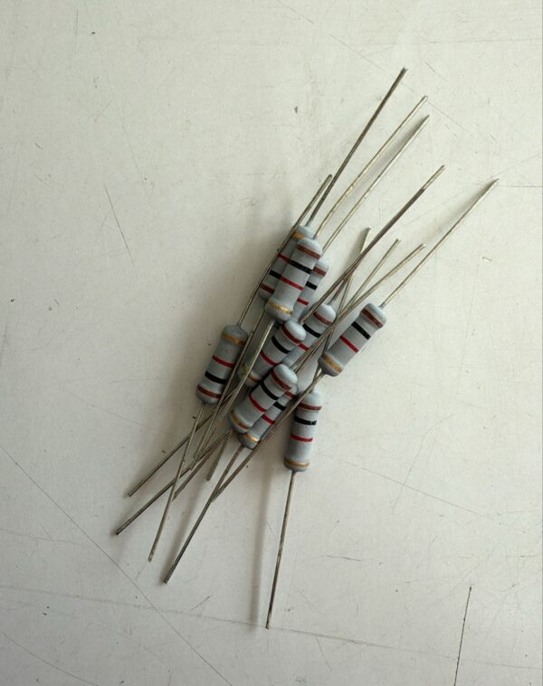 Electronic component: 2 watt, 5%, 1 kohm resistor.