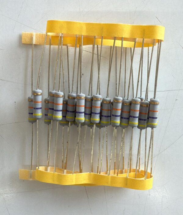 Electronic component: 2 watt, 5%, 47 kohm resistor.
