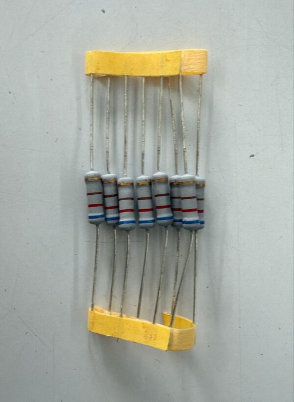 Electronic component: 2 watt, 5%, 620 ohm resistor.