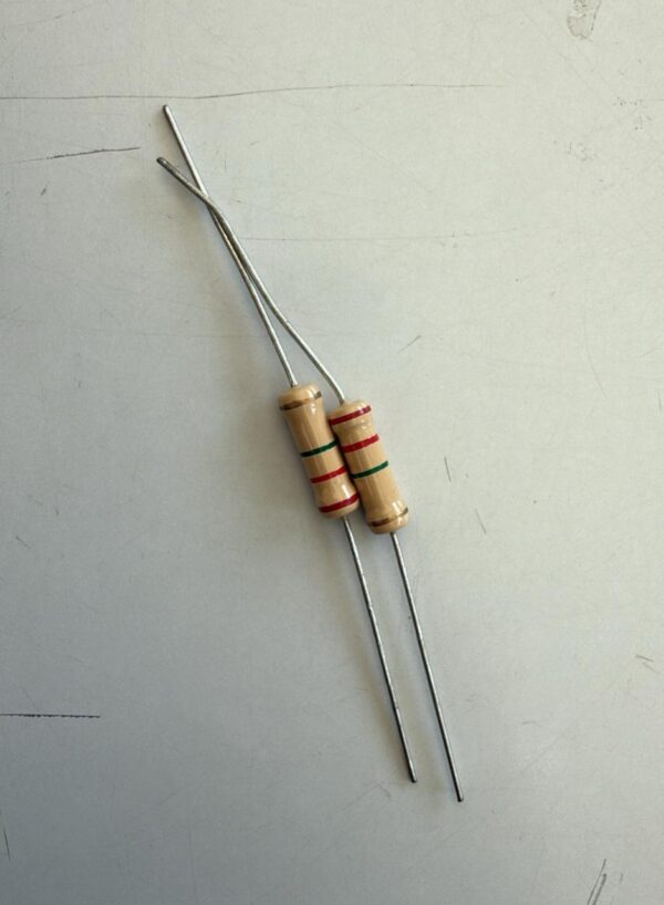 Electronic component: 2 watt, 5%, 2.2 mohm resistor.
