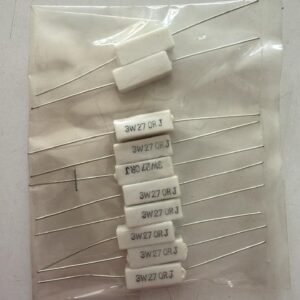 Electronic component: 3 watt, 5%, 270 ohm resistor.