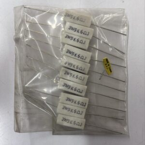 Electronic component: 3 watt, 5%, 5.6 kohm resistor.