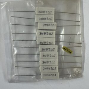 Electronic component: 3 watt, 5%, 8.2 kohm resistor.