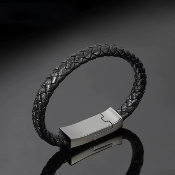 USB C Bracelet Cable Type C to C Data Fast Charging Cord Fashion Double Braided Wrist Quick Charge Line for iPhone 14 15 Samsung - Image 2