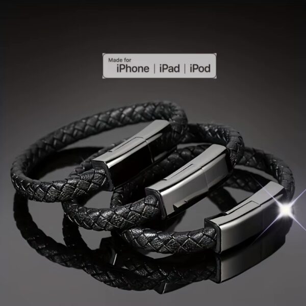 USB C Bracelet Cable Type C to C Data Fast Charging Cord Fashion Double Braided Wrist Quick Charge Line for iPhone 14 15 Samsung - Image 7
