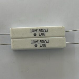 Electronic component: 10 watt, 5%, 150 ohm resistor.