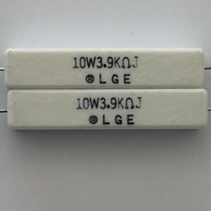 Electronic component: 10 watt, 5%, 3.9 kohm resistor.