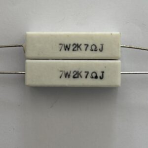Electronic component: 7 watt, 5%, 2.7 kohm resistor.
