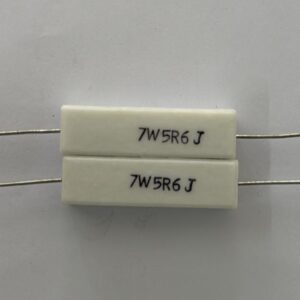 Electronic component: 7 watt, 5%, 5.6 ohm resistor.