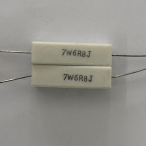 Electronic component: 7 watt, 5%, 6.8 ohm resistor.