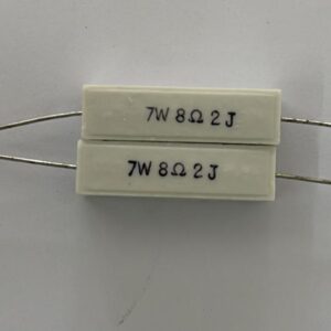 Electronic component: 7 watt, 5%, 8.2 ohm resistor.