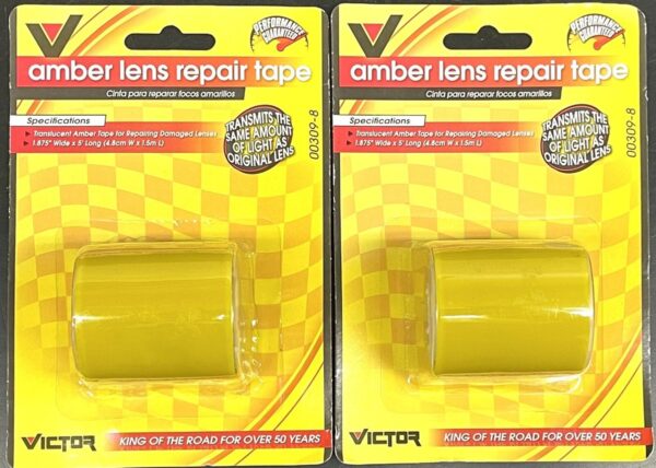 Victor 00309-8 Amber Lens Repair Tape 1.875”x5’