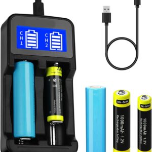 LCD Smart USB Battery Charger for 18650 18500 18490 18350 17670 17500 16340 RCR123 14500 Battery