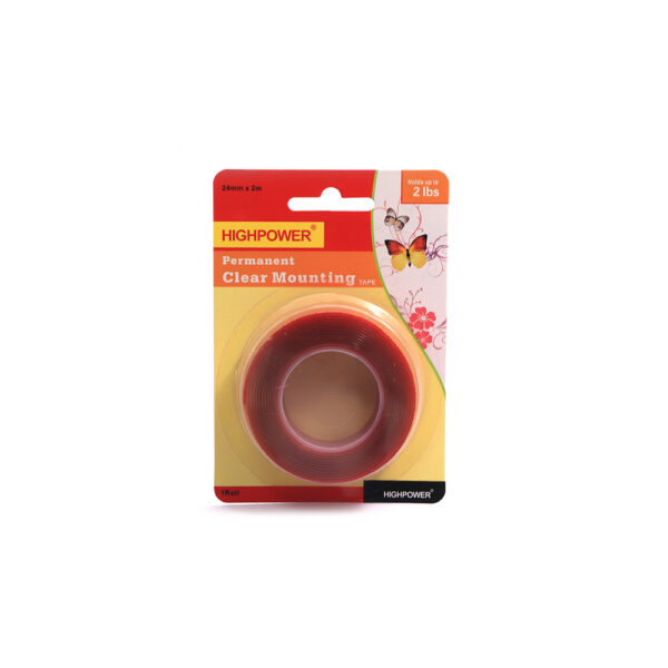 Double Sided Clear Tape 24mm x 2M