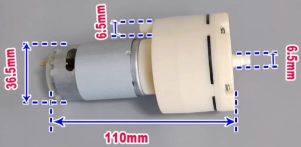 DC 555 Micro Vacuum Pump Low Noise Electric Pumps 24V Vacuum Coating Machine Air Pump Fish Tank Oxygen Pump Silent Air Pump(24V) - Image 6
