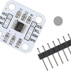 AS5600 Magnetic Encoder High Precision Sensor Module, 12bit, I2C, PWM, Voltage Output, Non-Contact, 23x23mm