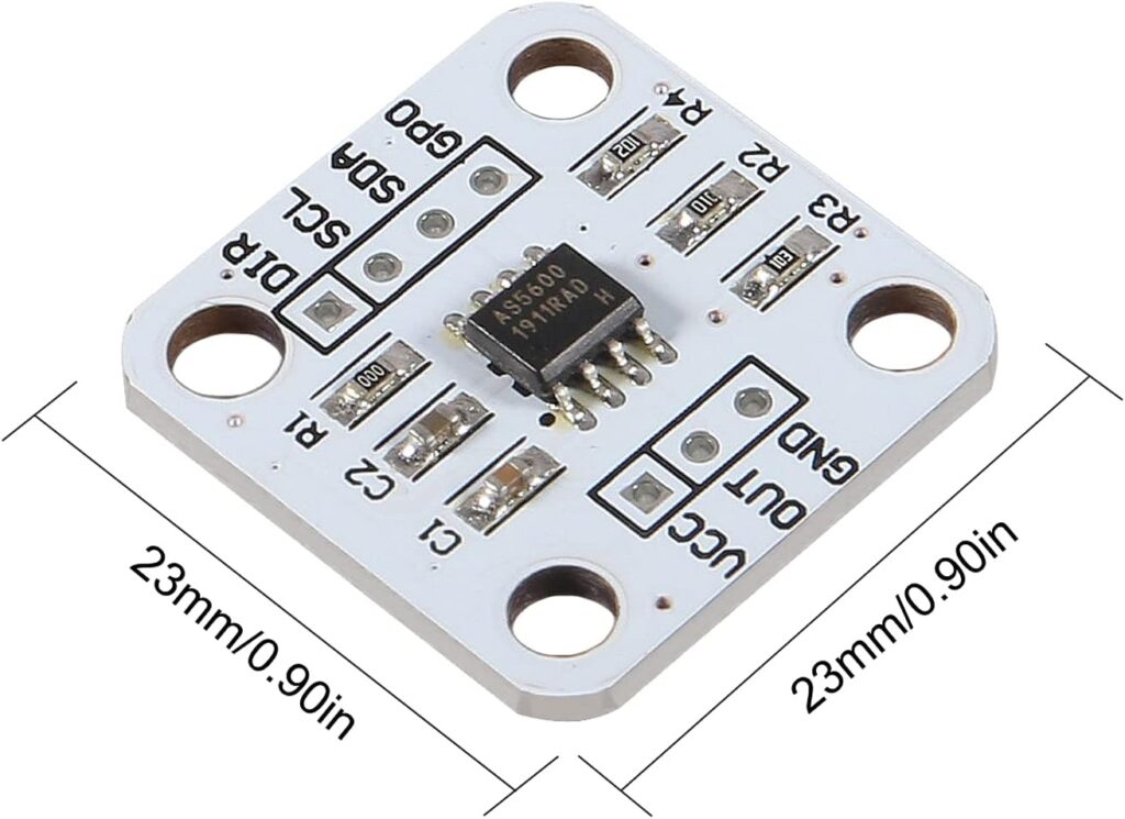 AS5600 Magnetic Encoder High Precision Sensor Module, 12bit, I2C, PWM ...