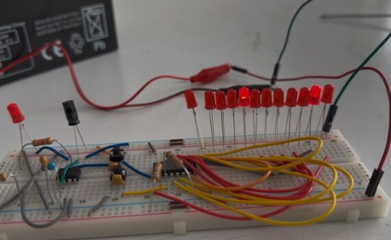 A Simple Binary Counter Project Using HEF4040 and NE555 - C.B.Electronics Beirut Lebanon