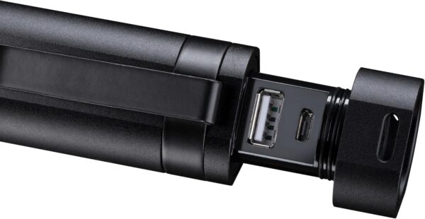 VARTA Torch LED & Power Bank (2600 mAh), Rechargeable, Night Cutter F30R Premium Light, Lamp with Four Light Modes, Torch with Micro USB Charging Cable, Splashproof, Black - Image 7