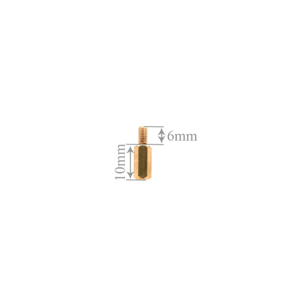 10mm Metal PCB Spacer Metal Both Male and Female - Image 2