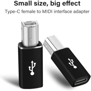 USB Type C To USB B Adapter Female To Male Connector For Scanner Printer Data Transfer MIDIs Converter For Electric Piano Organ