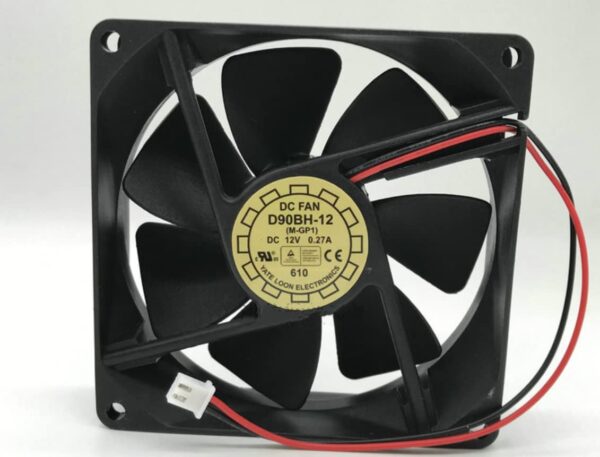 D90BH-12 9025 12V 0.27A 9cm 2-Wire Cooling Fan